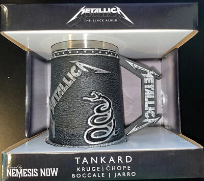 Metallica Álbum Negro Tankard / Beer Stein, Nuevo En Caja, Mercancía Oficial Nuevo Foto 1 de 3