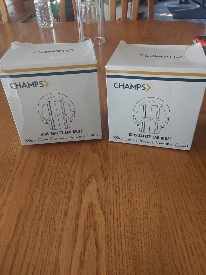 Champs Kids Reducción de Ruido Protección Auditiva Orejera Seguridad Azul 2 Pares Foto 1 de 1