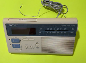 Vintage Sony Dream Machine ICF-C221W Dual Alarm FM/AM Digital Clock Radio