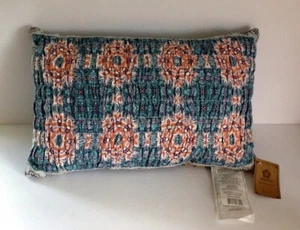 Almohada Decorativa Por AMRITA-SEN NUEVA 100% Algodón y Poliéster Rellena Púrpura/Verde azulado - Imagen 1 de 12