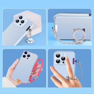 Metal Phone Tethers Tab Phone Lanyard Pad for Quiet & Secure Strap Attachment - Picture 1 of 18