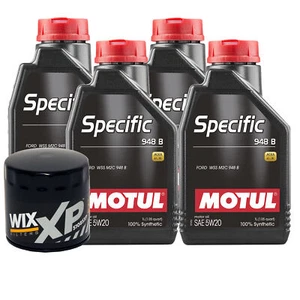 4L Motul SPECIFIC 948B 5W20 Wix XP Filter Motor Oil Change Kit API SN - Picture 1 of 1