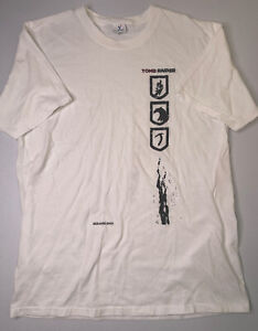 Square Enix Tomb Raider Yazbek White T-Shirt Sz. L
