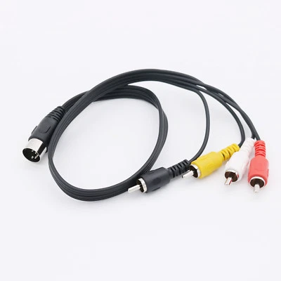 1pc 50cm 5 Pin Male Din Plug to 4 x RCA Phono Male Plugs Audio Adapter Cable - Image 1 of 4
