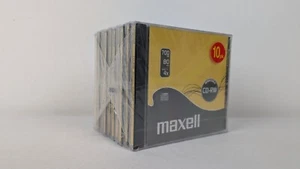 Pack de 10 CD vierges Maxwell CD-R 700 Mo 4 x 80 minutes étuis à bijoux neufs scellés 624860 - Photo 1/9