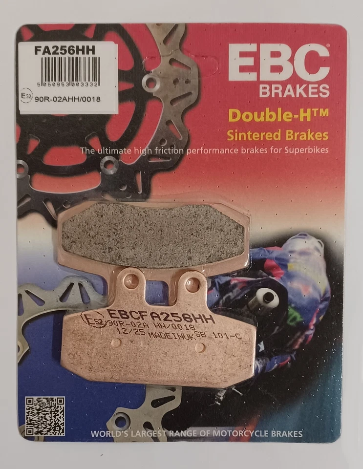 Paire Plaquette de Frein Frittées Hh EBC 732.05.75 Hh FA256HH