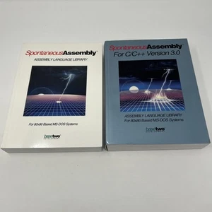 Spontaneous Assembly 2.0 / 3.0 Manuals MS DOS Systems (2 Books) Vintage - Picture 1 of 5