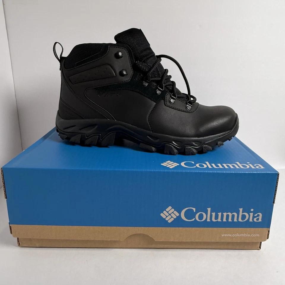 Columbia Botas Hombre 13 W Negras Newton Ridge Plus II Nuevas en Caja Anchas Impermeables Foto 1 de 4