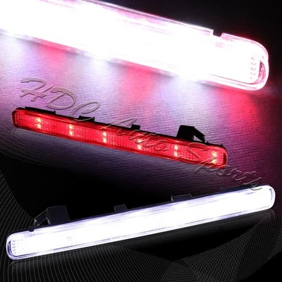 For 2009-2014 Acura TSX Clear Lens 48-LED Rear Bumper Reflector Brake Light Lamp - Image 1 of 4