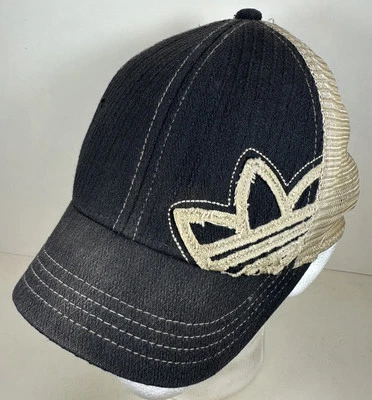 Adidas Gorra Corta Bill Snapback Caqui Negra Trébol Logo Gorra Camionero Foto 1 de 4