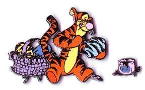 Prendedor de huevos de Pascua pintura tigre de Pascua Disney DLR Foto 1 de 1