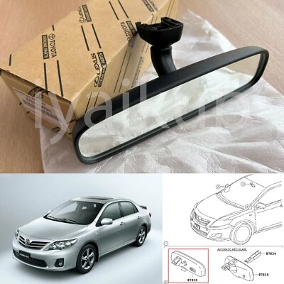 87810-06041 interior rear view mirror for Toyota Corolla Hilux Camry Yaris OEM - Image 1 of 4