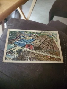 Union Stock Yards Omaha Nebraska NB Panorama Geschäftsviertel Postkarte - Bild 1 von 2