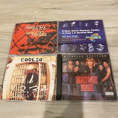 Coolio 4 💿 LOT UK Imports Gangstas Paradise Hit Em’ High 1,2,3,4 Sumpin’ New Foto 1 de 4