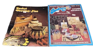 1977 BASKET WEAVING PLUS & 1983 NEEDLEPOINT BASKETRY KITCHEN*Patterns/Designs - Picture 1 of 7