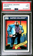 PSA 9 MINT Graded 1990 Impel Marvel Universe Super Heroes Kingpin #52 Card