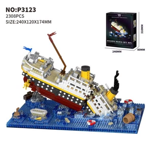 Neu Classic Toys Schiffsmodelle Gebäude Diamond Blocks Boot zusammengebaut Jungen Geschenke - Bild 1 von 14