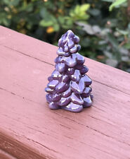 Christmas Holiday  Tree Egg Plant Purple 2.75" Mosser USA Miniature