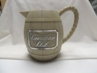 Canadian Club Whiskey Pitcher Vintage Plastic Barrel style