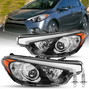 For 2014 2015 2016 Kia Forte Koup Halogen W/O LED DRL Projector Headlights - Picture 1 of 19
