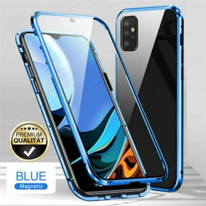 For Samsung S23 S22 S21 Ultra S20FE S10 S9 Magnet Double-Sided Glass Case Cover - Photo 1 sur 18
