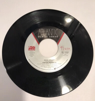 Aretha Franklin ROCK STEADY Mono Stereo 1971 Atlantic Promo 45 RPM Vinyl - Image 1 of 4