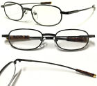 L280 Superb Quality Unisex Metal Reading Glasses Vintage Style Frame Value Pack^