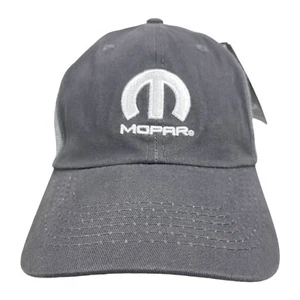 Mopar | NWT | Gray Mesh Back Hat Adjustable Strapback Cap 100% Cotton - Picture 1 of 8