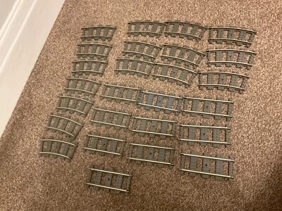 Lego 9v Train Track usado 20 curvas y 6 rectas 4520 4515. Foto 1 de 4