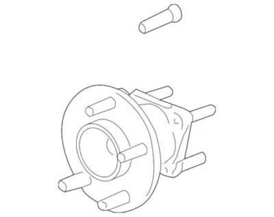 Cojinete de cubo de rueda trasera genuino GM 2005 Chevrolet Buick Pontiac Uplander 88964105 Foto 1 de 2