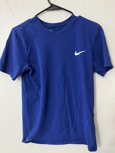 The Nike Tee Athletic Cut Solid Dri-fit T-shirt Mens Blue Sz Small - Picture 1 of 6
