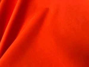 Clearance Sale Orange Plain 60SQ 100% Cotton Fabric Material Curtains 150cm Wide - Picture 1 of 4