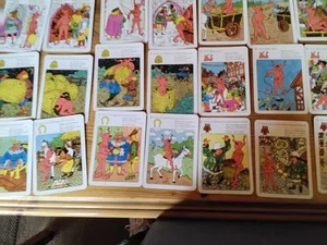 32 SPIELKARTEN TILL EULENSPIEGEL ÄLTER AN JAHREN QUARTETT EULEN SAMMLER 1967 - Bild 1 von 7