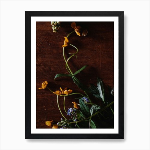 [ POSTER ONLY A3 ] Yellow Flowers Art Print Wall Art Poster Canvas ...