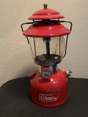 Vintage Coleman Lantern 200A  Cherry Red 2-73 Single Mantle - Image 1 of 4
