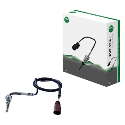 Sensore Di Temperatura Dei Gas Di Scarico 2 Linee NTK Per VW TRANSPORTER T5 Bus - Immagine 1 di 4