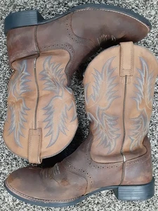 Men’s Ariat Heritage Stockman Western Leather Size 12 D Cowboy Boots 10002252 - Picture 1 of 8