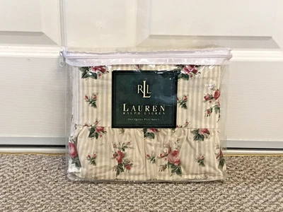 NUEVA Sábana Brooke Vintage Ralph Lauren QUEEN PLANA Floral Sophie Foto 1 de 4