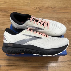 Brooks Ghost 16 - Ecru/Orange/Black - Men’s 9 D US (New) - Picture 1 of 12