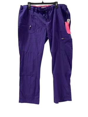 Pantalones Médicos Koi Lite Para Mujer XL Púrpura Calce Ajustado Mecánicos Elastizados Cordón Foto 1 de 4