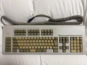 Klawiatura IBM Multistation 5550 4773313 ALPS SKCL zielony przełącznik układ JP - Zdjęcie 1 z 10