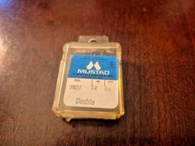 Gancho Doble Mustad # 7827 Talla 12 - Paquete de 50 unidades - TOTALMENTE NUEVO Foto 1 de 2