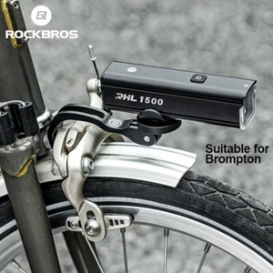 Soporte de luz de horquilla delantera para bicicleta ROCKBROS para cámara Brompton GoPro - Imagen 1 de 8