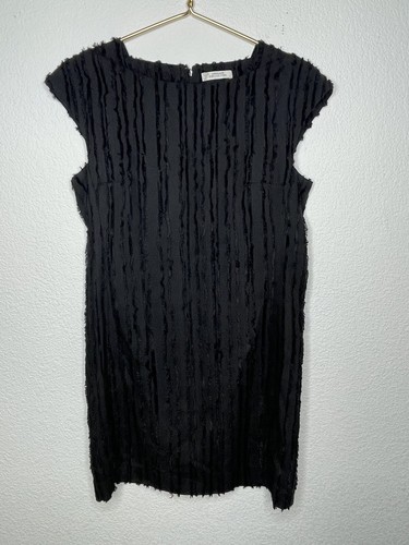 VERSACE COLLECTION Mini Abito Nero EU 42 o Tg 6 Texturizzato