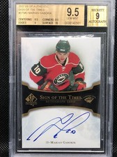 2007-08 Sp Authentic Auto Marian Gaborik Bgs 9.5 GEM MINT Sign Of The Times Wild