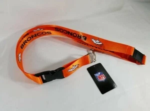 NFL Denver Broncos Lanyard Keychain ID Holder - Imagen 1 de 4