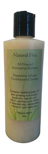 Natural First Peppermint w/Ginseng Hair Growth Promoting Shampoo - Chemical Free - Picture 1 of 1
