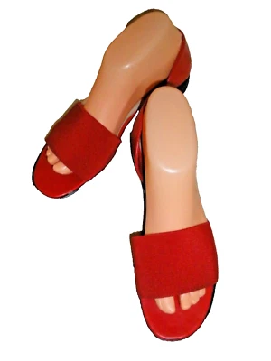 Mocasines CABIN CREEK ROJO IMITACIÓN CUERO/FABRC DIAPOSITIVAS Mocasines PLANOS PUNTA ABIERTA 8M Foto 1 de 4