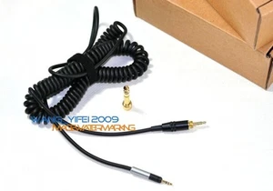 Headphones Coiled Spring DJ Cable For Sennheiser HD 598 595 518 558 Headsets - Picture 1 of 5