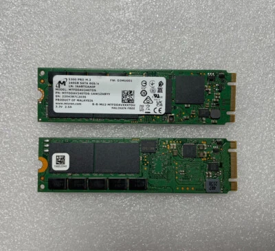 Micron 5300 PRO 240GB M.2 2280 NGFF SSD SATA 6Gb/s MTFDDAV240TDS-1AW1ZABYY NEW - Image 1 of 4